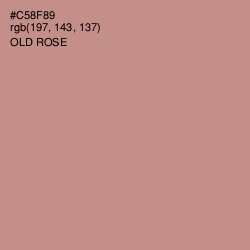#C58F89 - Old Rose Color Image